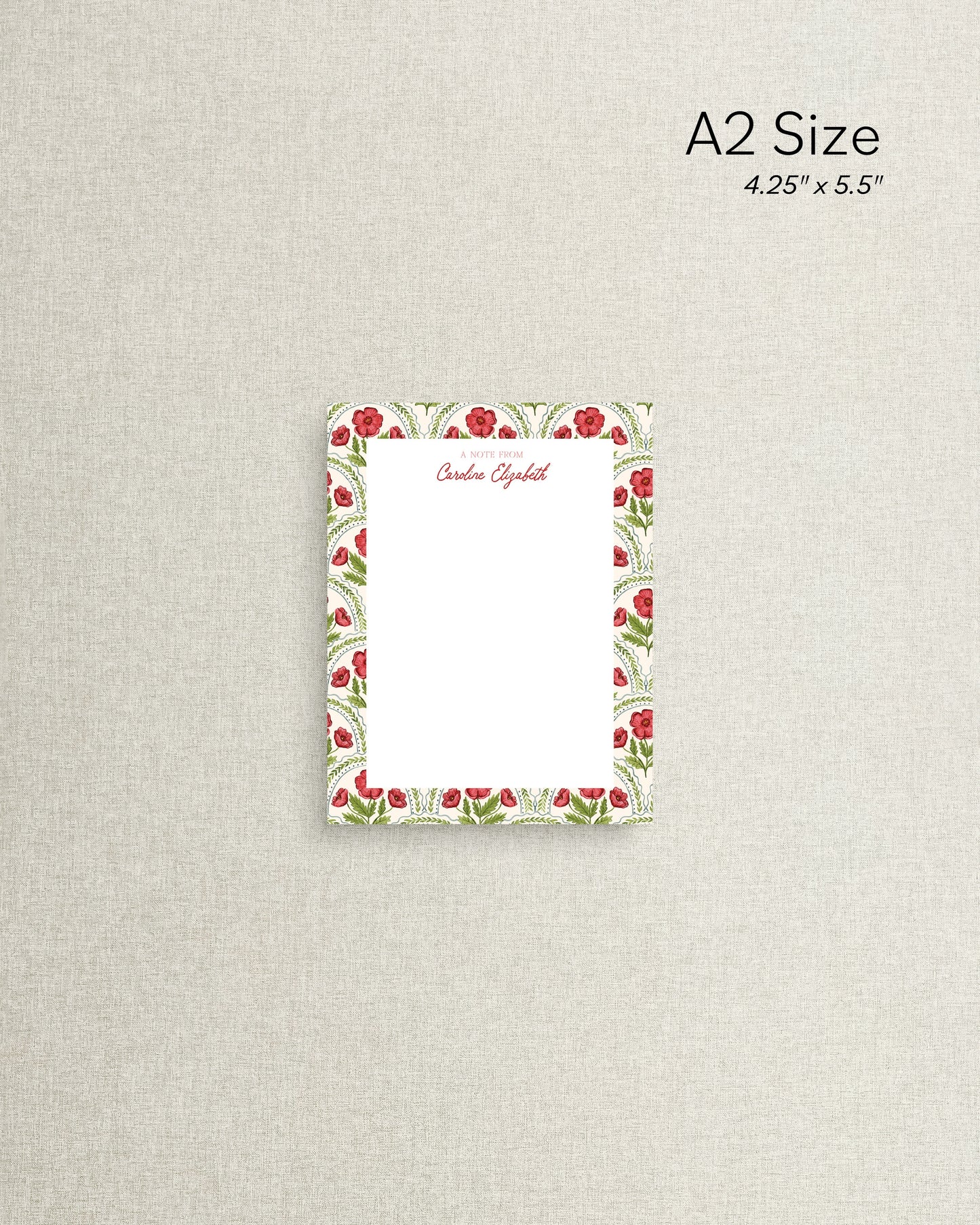 "The Elizabeth" Personalized Notepads