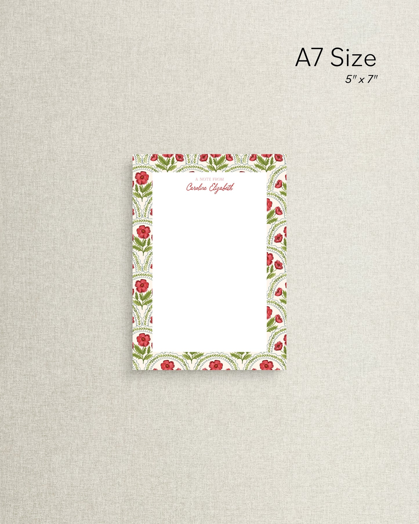 "The Elizabeth" Personalized Notepads