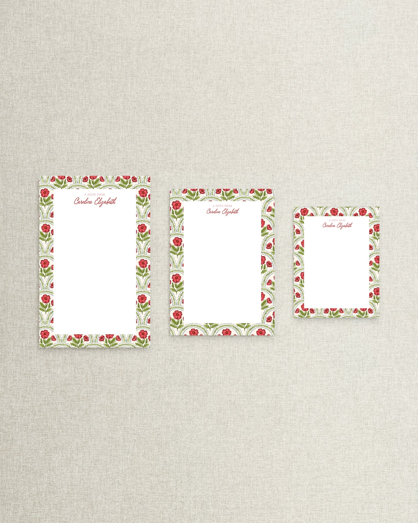 "The Elizabeth" Personalized Notepads