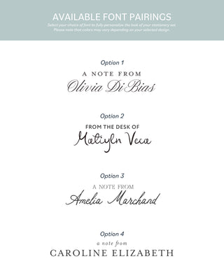 "The Amelia" Personalized Notepads